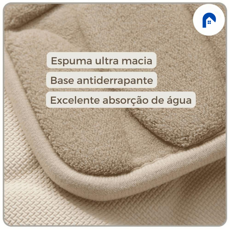 PAGUE 1 LEVE 2 - Tapete para Banheiro Antiderrapante Wisp™ + Brinde Exclusivo